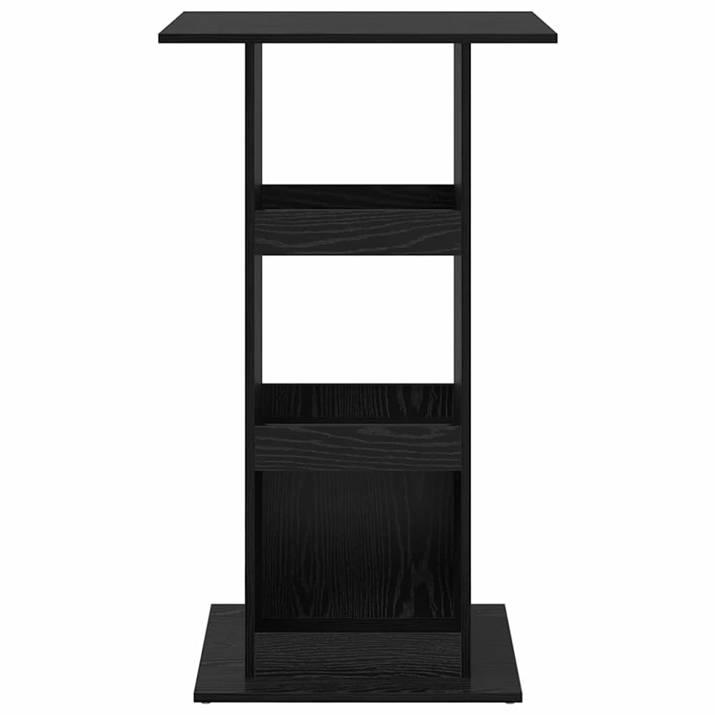 Bar Table Black Oak 60 x 60 x 100 cm Engineered Wood