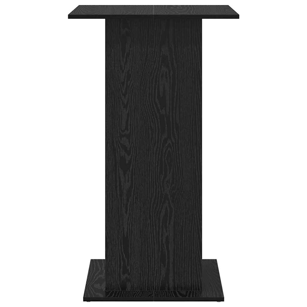 Bar Table Black Oak 60 x 60 x 100 cm Engineered Wood