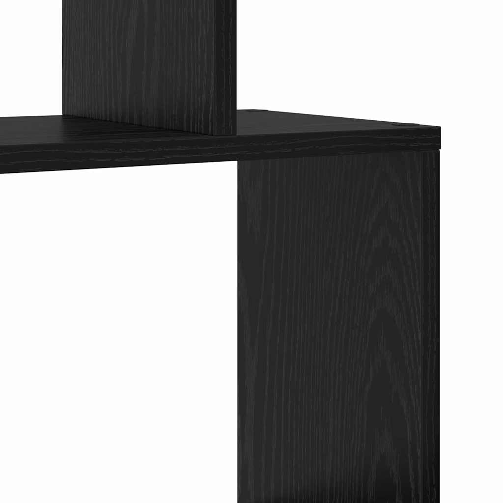 Juoda knygų spinta - 70 x 24 x 193.5 cm, iš inžinerinės medienos