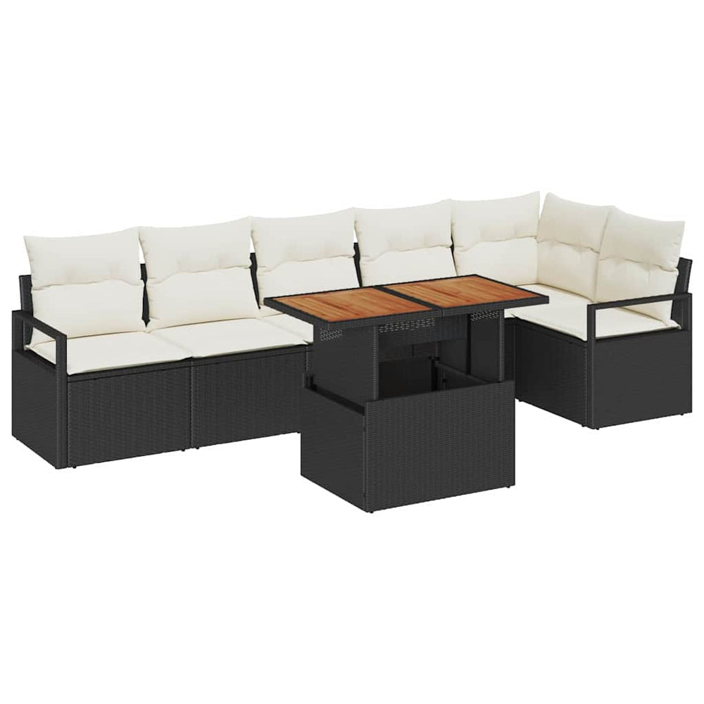7-piece garden sofa set with cushions