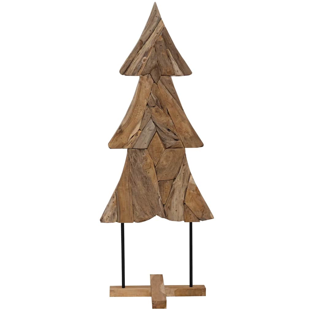 Ziemassvētku eglīte ar statīvu Brūna 150 cm Tīkkoks masīvs