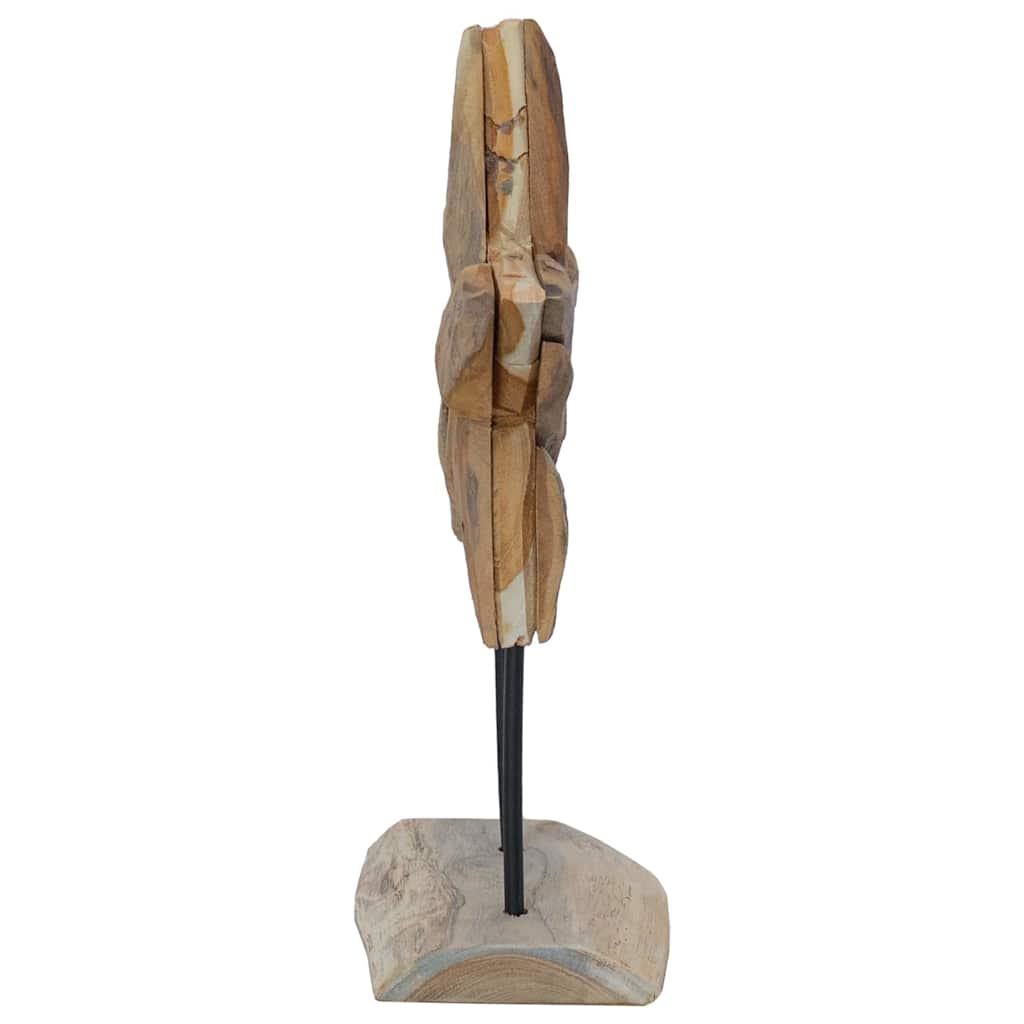 Kalėdų žvaigždė LED Ruda 31 x 15 x 46 cm Kieto teka medžio