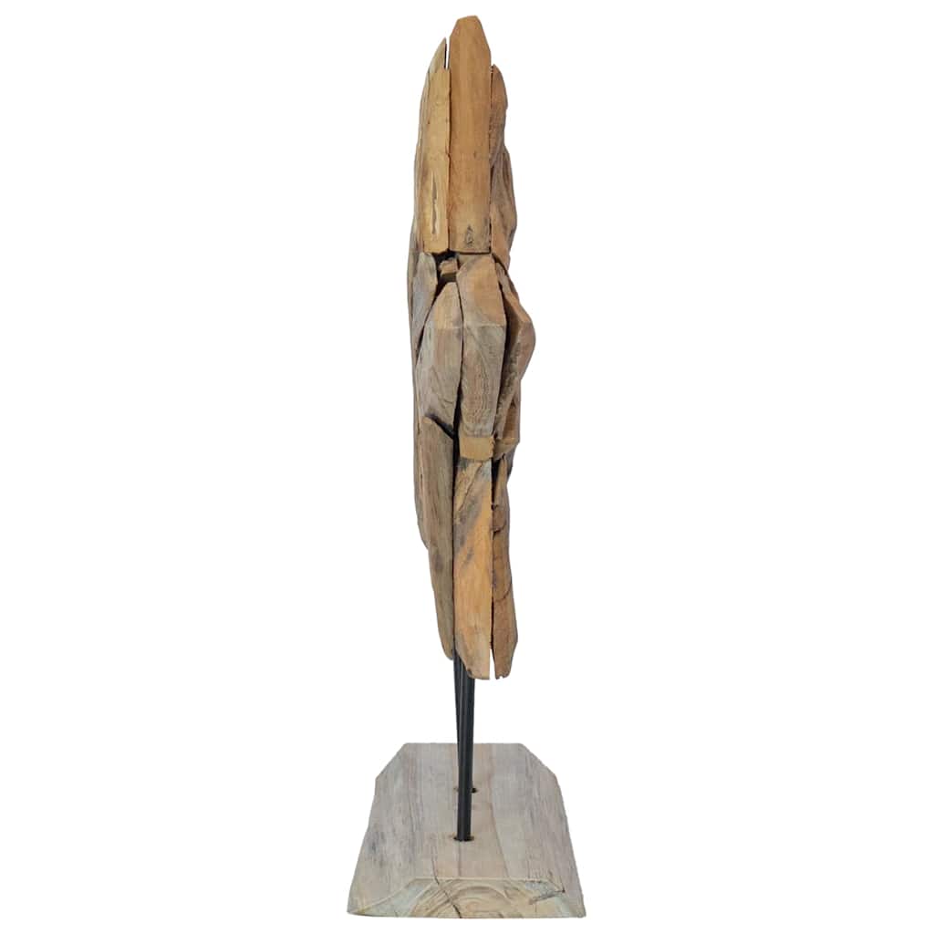 Kalėdų žvaigždė Ruda 43,5 x 13,5 x 59 cm Kieto teka medžio
