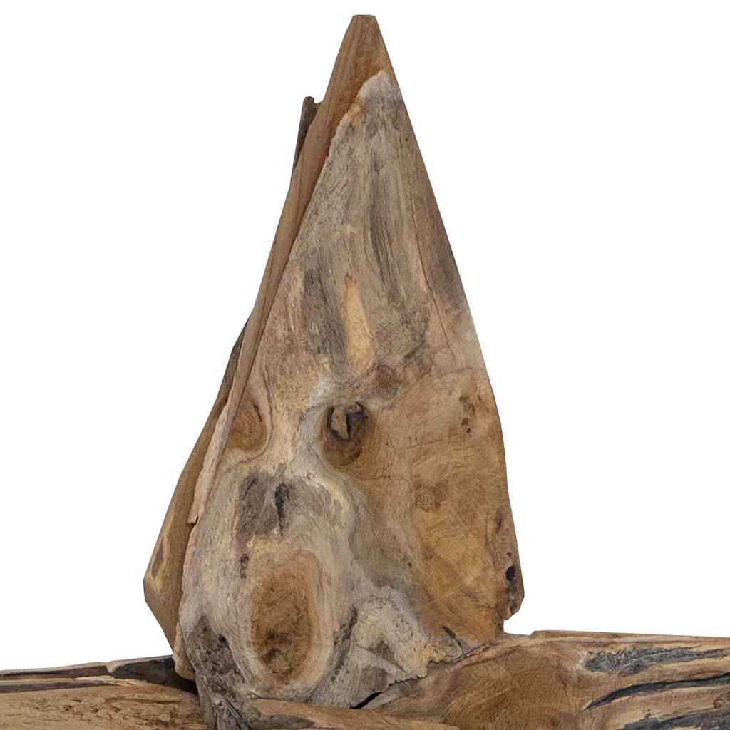 Ziemassvētku zvaigzne brūna 59,5 x 18 x 74 cm no cietkoka