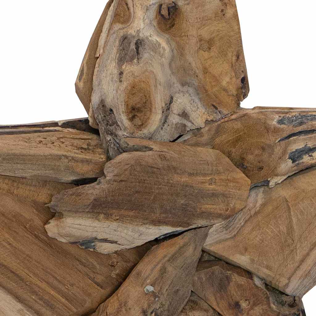 Ziemassvētku zvaigzne brūna 59,5 x 18 x 74 cm no cietkoka