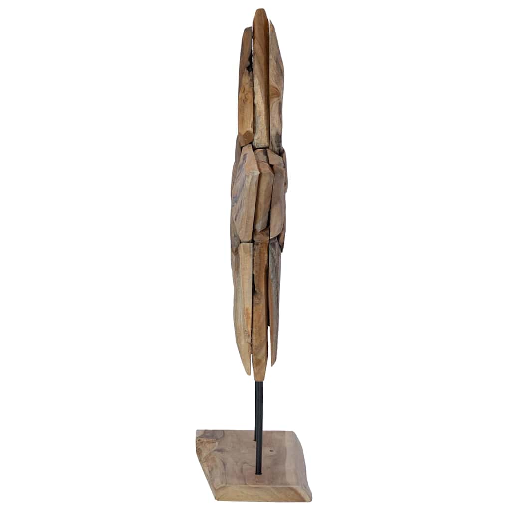 Ziemassvētku zvaigzne brūna 59,5 x 18 x 74 cm no cietkoka