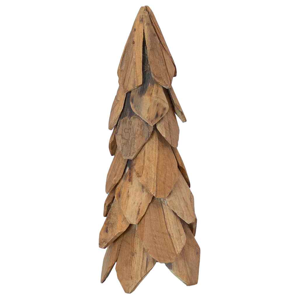 Christmas Tree Stand Brown 50 cm Solid Teak Wood
