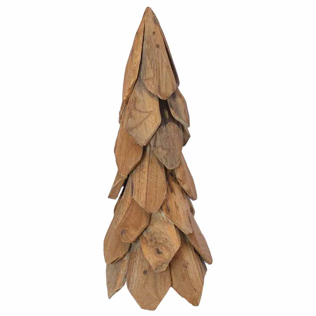 Christmas Tree Stand Brown 50 cm Solid Teak Wood