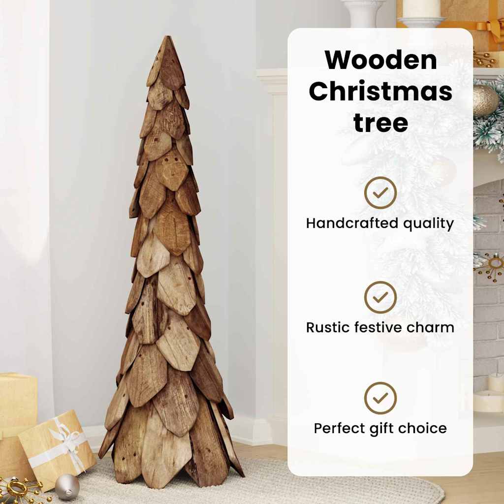 Christmas Tree Stand Brown 110 cm Solid Teak