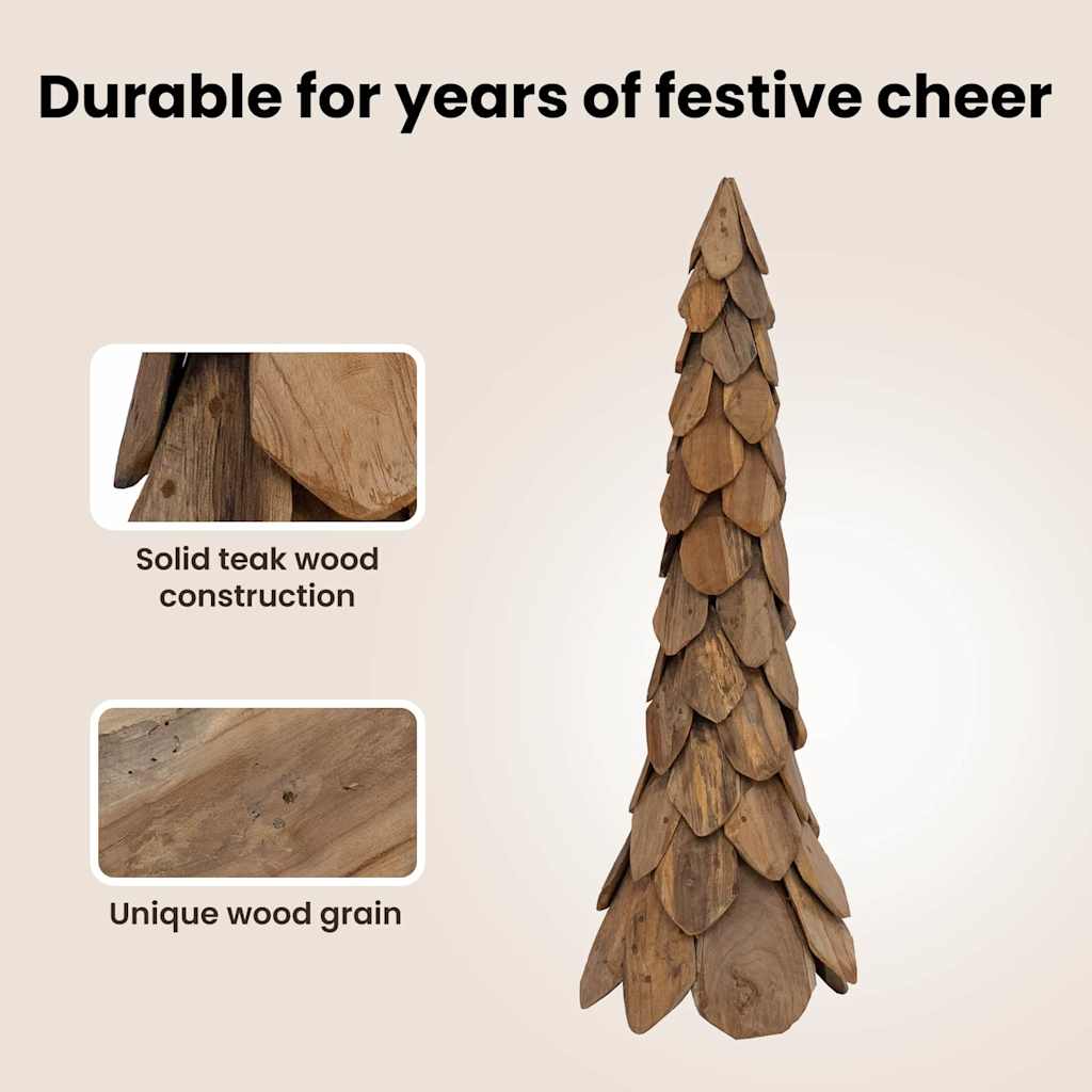 Christmas Tree Stand Brown 110 cm Solid Teak
