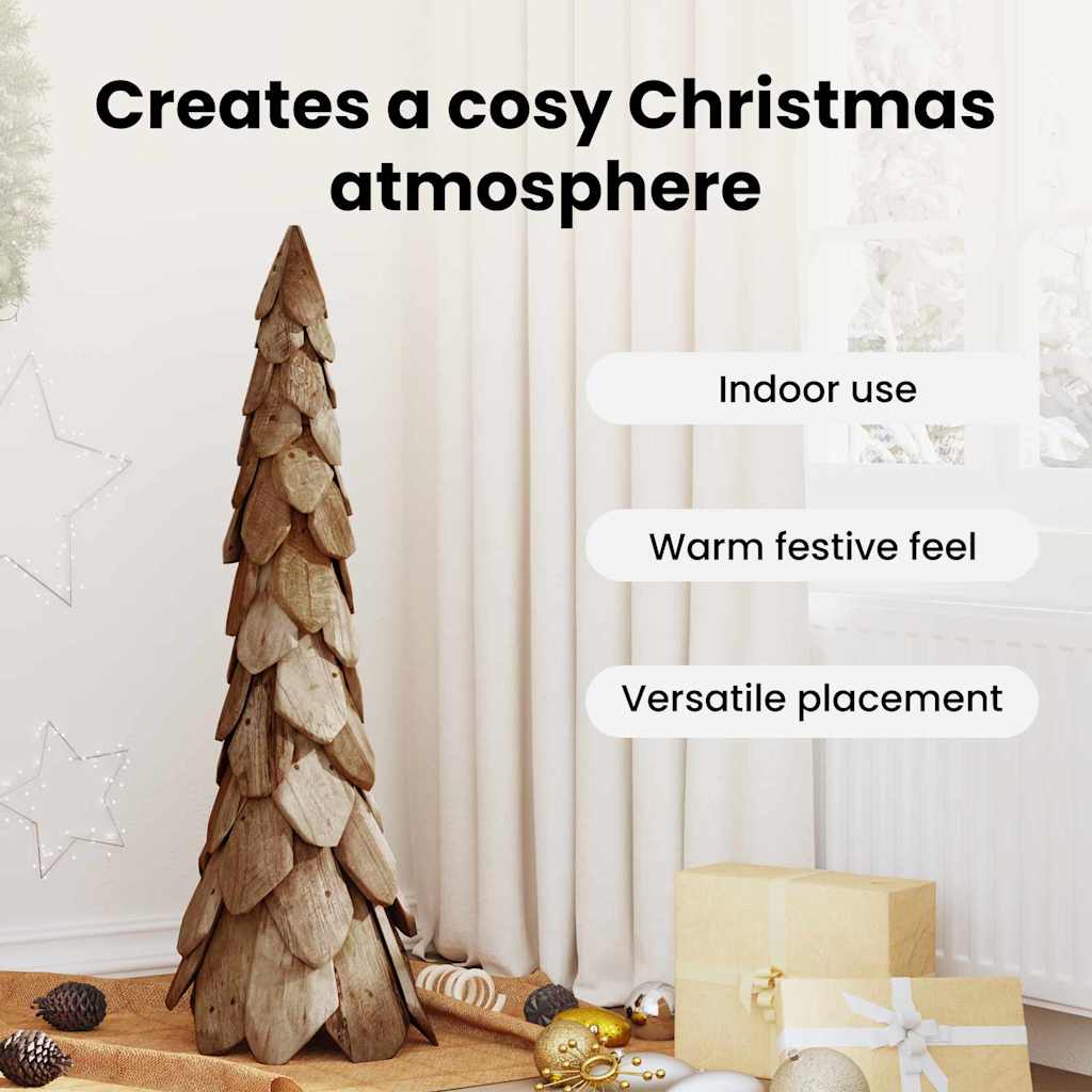 Christmas Tree Stand Brown 110 cm Solid Teak