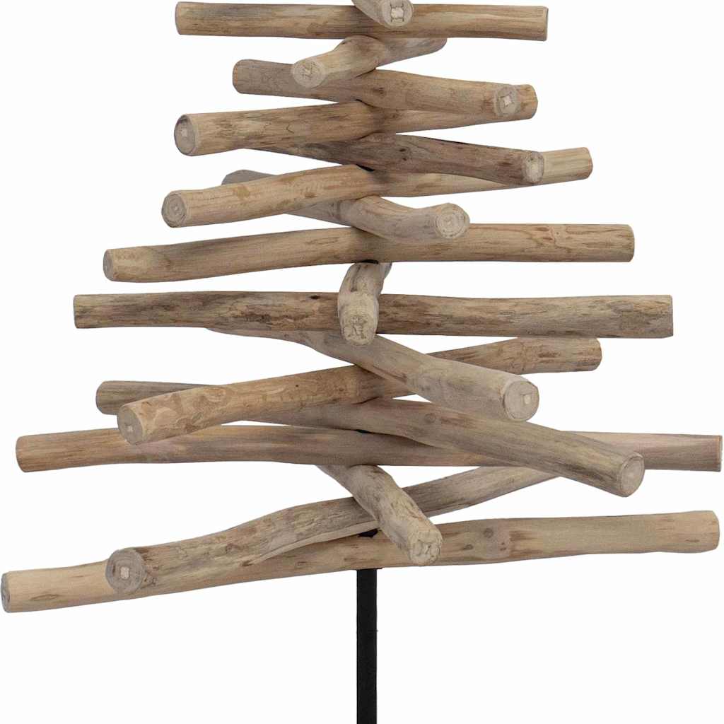 Ziemassvētku eglītes statīvs Brūns 120 cm Tīkkoka masīvkoks