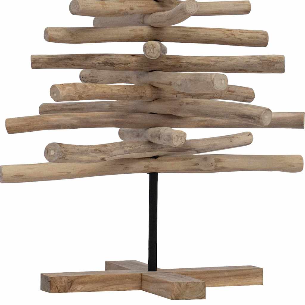 Ziemassvētku eglītes statīvs Brūns 120 cm Tīkkoka masīvkoks