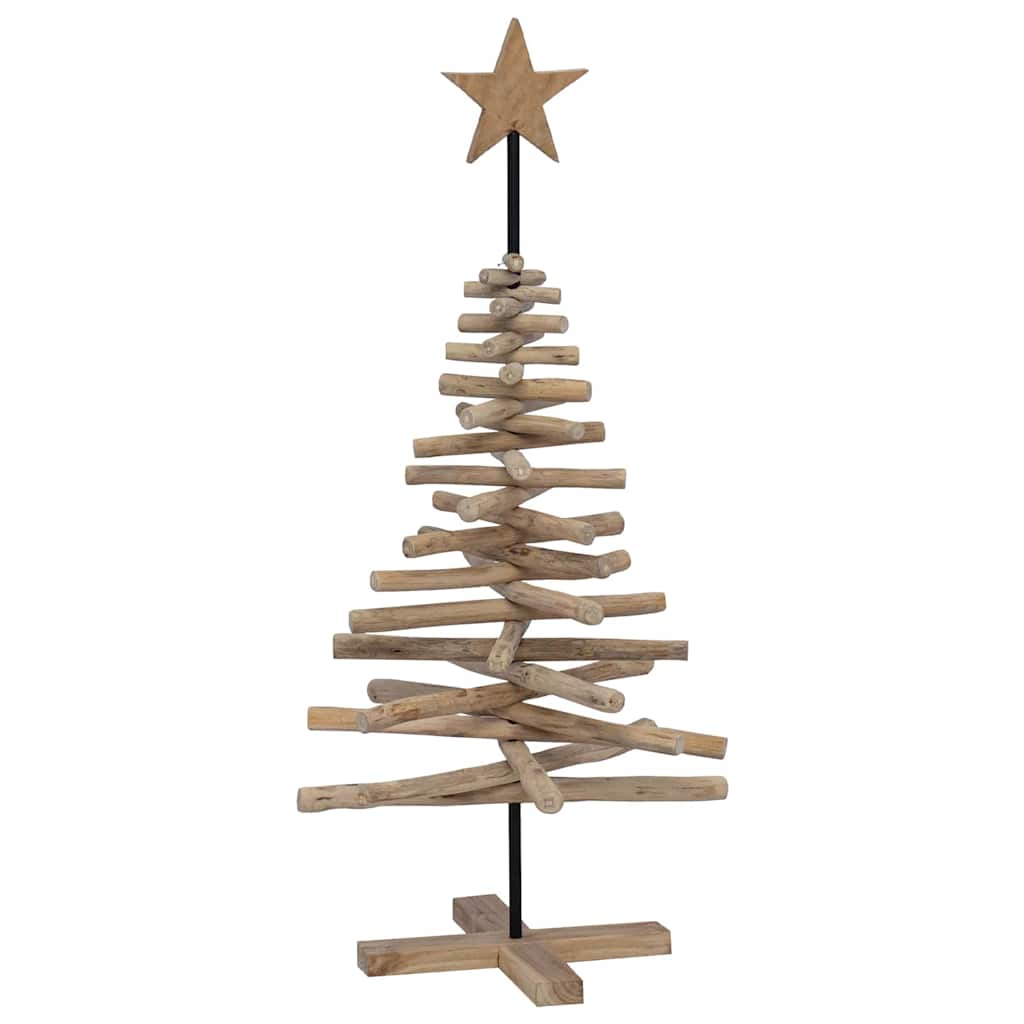 Ziemassvētku eglītes statīvs Brūns 120 cm Tīkkoka masīvkoks