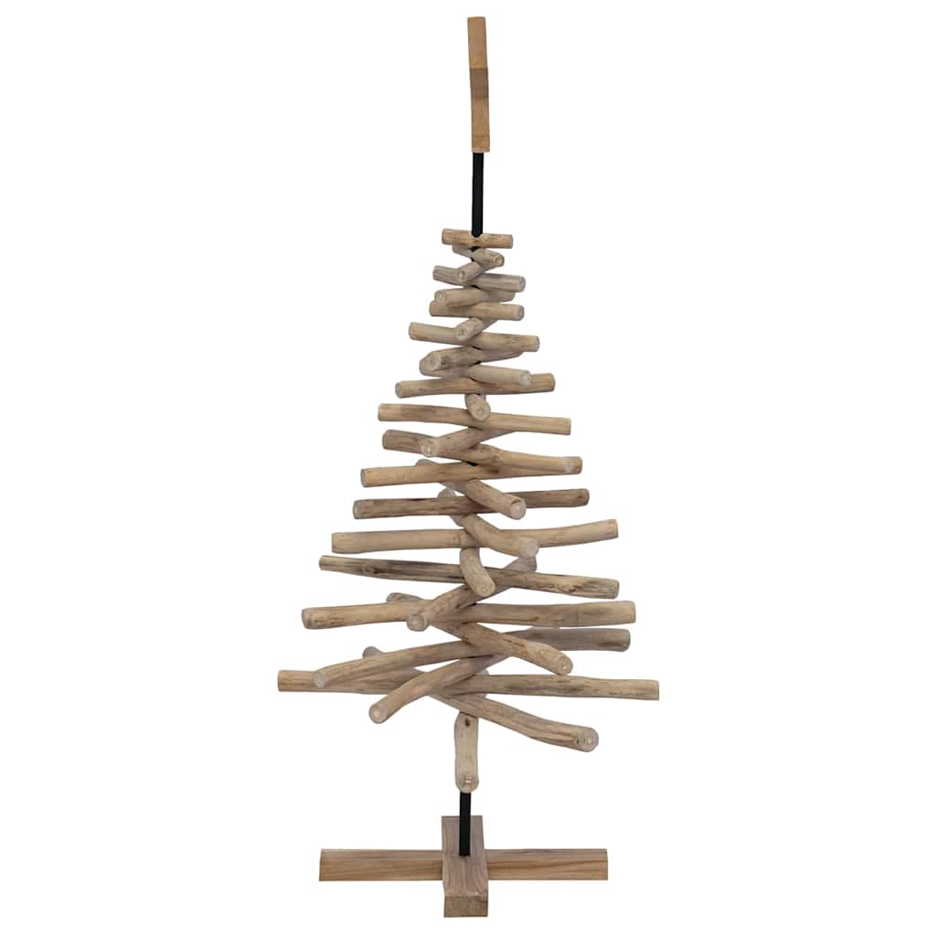 Ziemassvētku eglītes statīvs Brūns 120 cm Tīkkoka masīvkoks