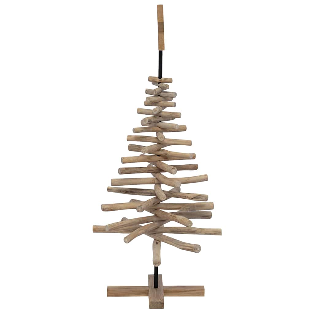 Ziemassvētku eglītes statīvs Brūns 120 cm Tīkkoka masīvkoks