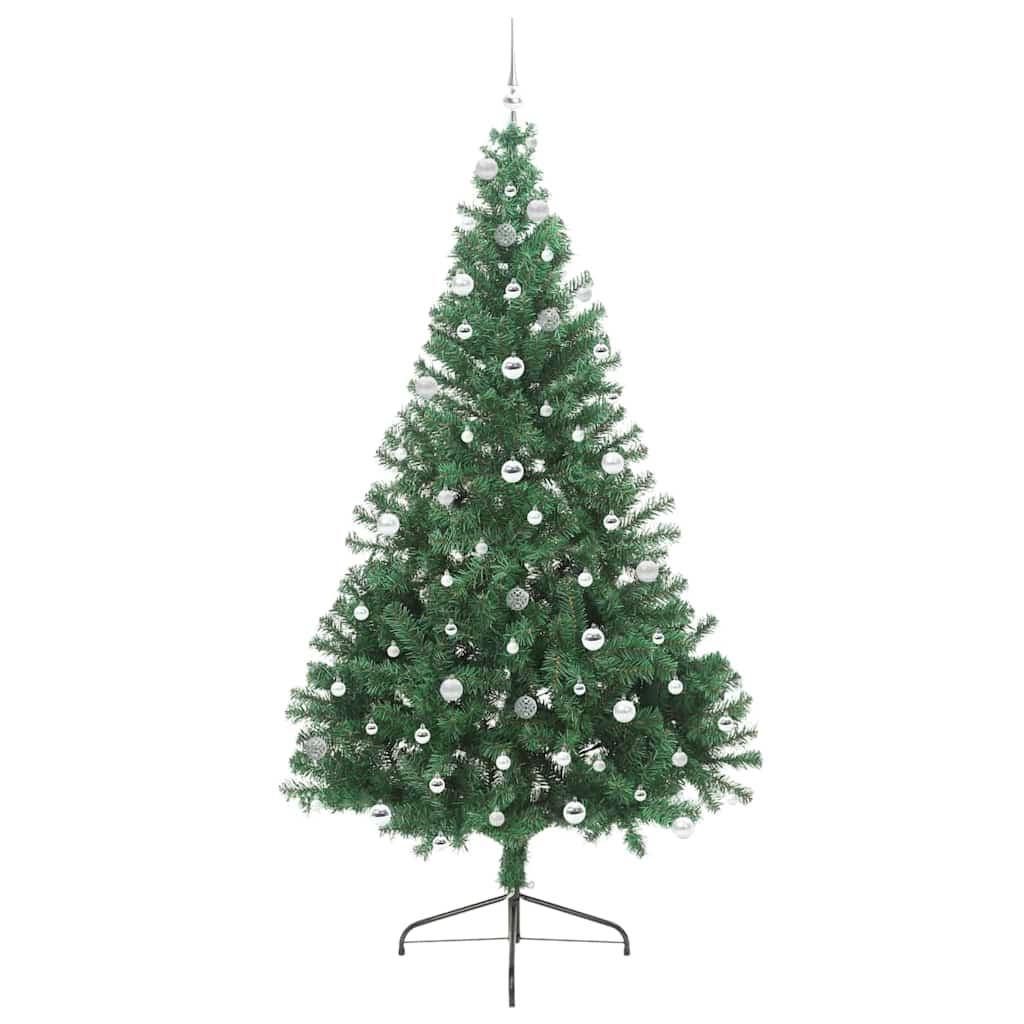 Mākslīgā Ziemassvētku eglīte ar lampiņām Zaļa 240 cm PVC