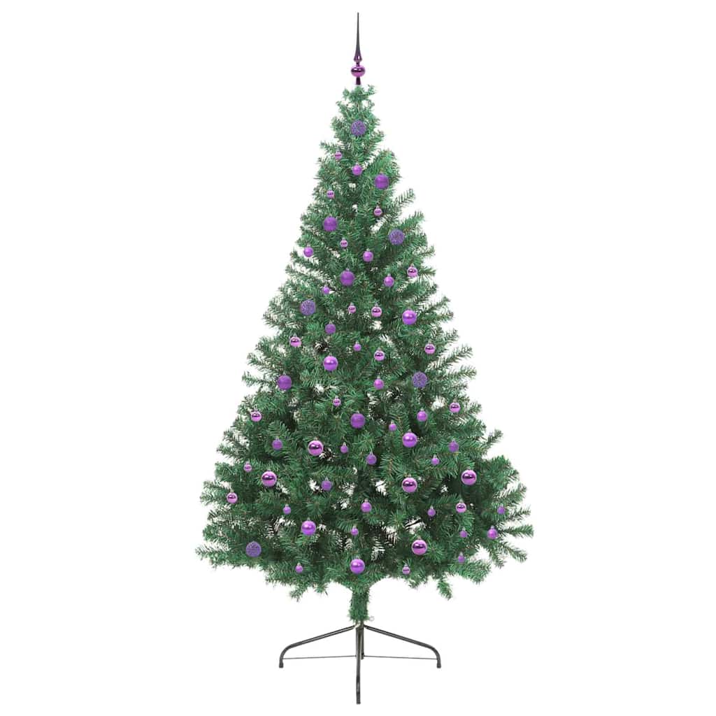 Dirbtinė prieššventinė eglutė HORIZON EMBER, su šviesomis Žalia 240 cm.
