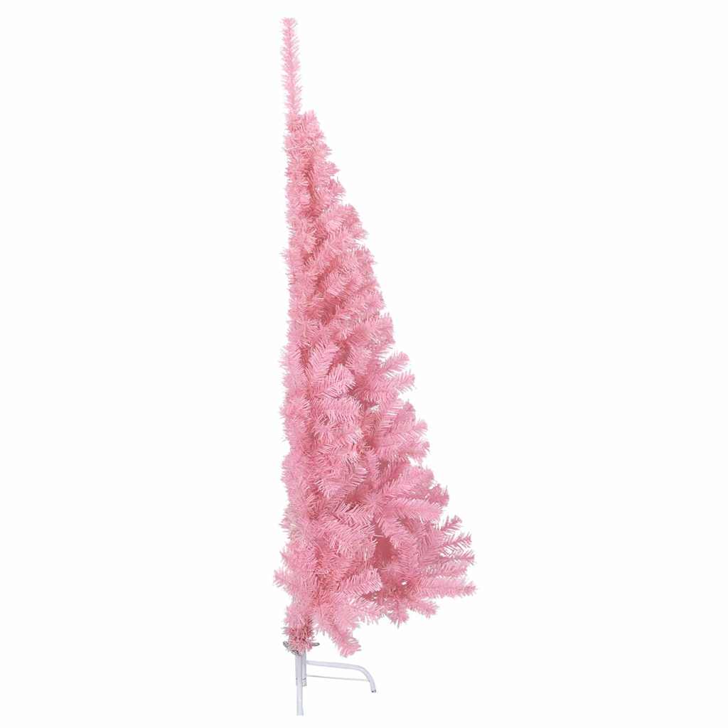 Artificial pre-lit Christmas tree Pink 150 cm PVC