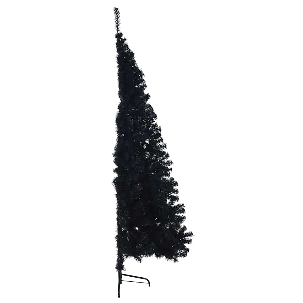 Dirbtinis prieššventinis eglutė su šviesomis Juoda 240 cm PVC