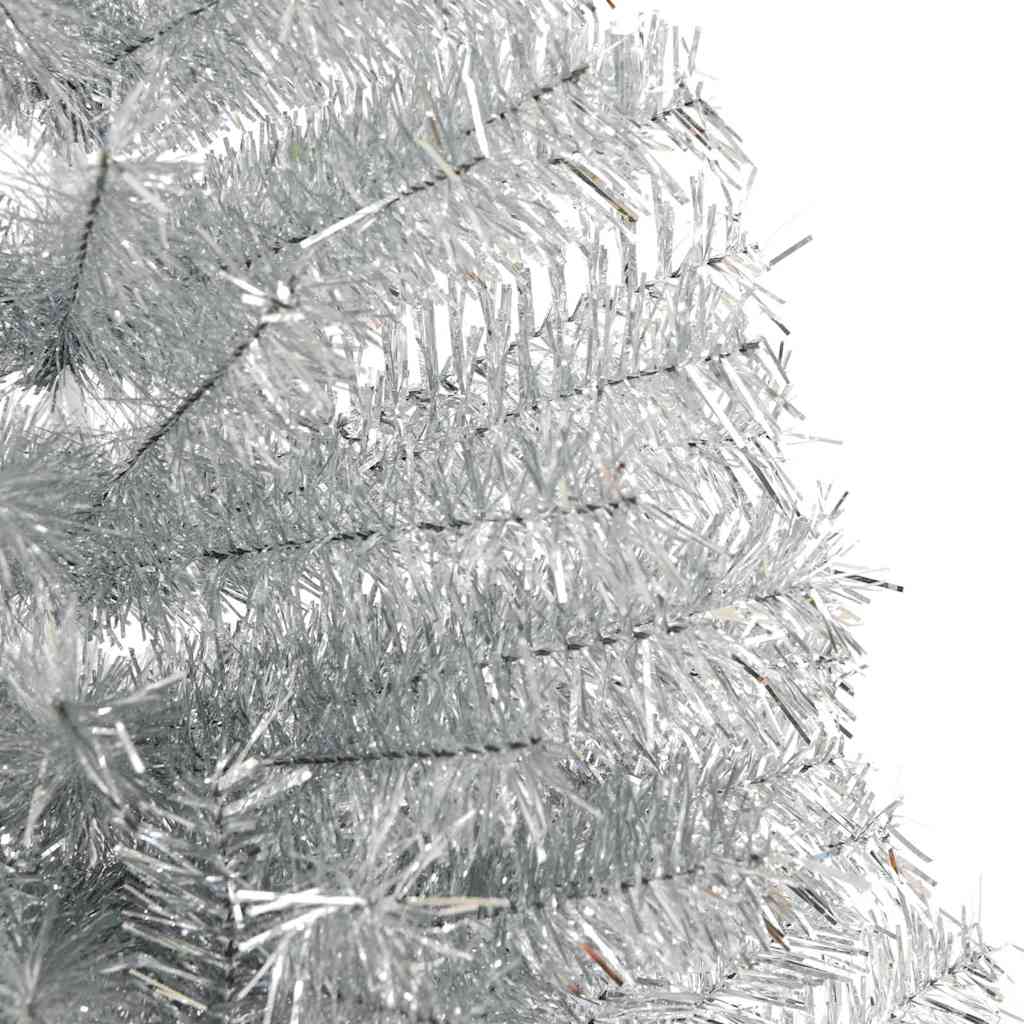 Artificial pre-lit Christmas tree POLAR STAR, with lights, Silver, 240 cm.