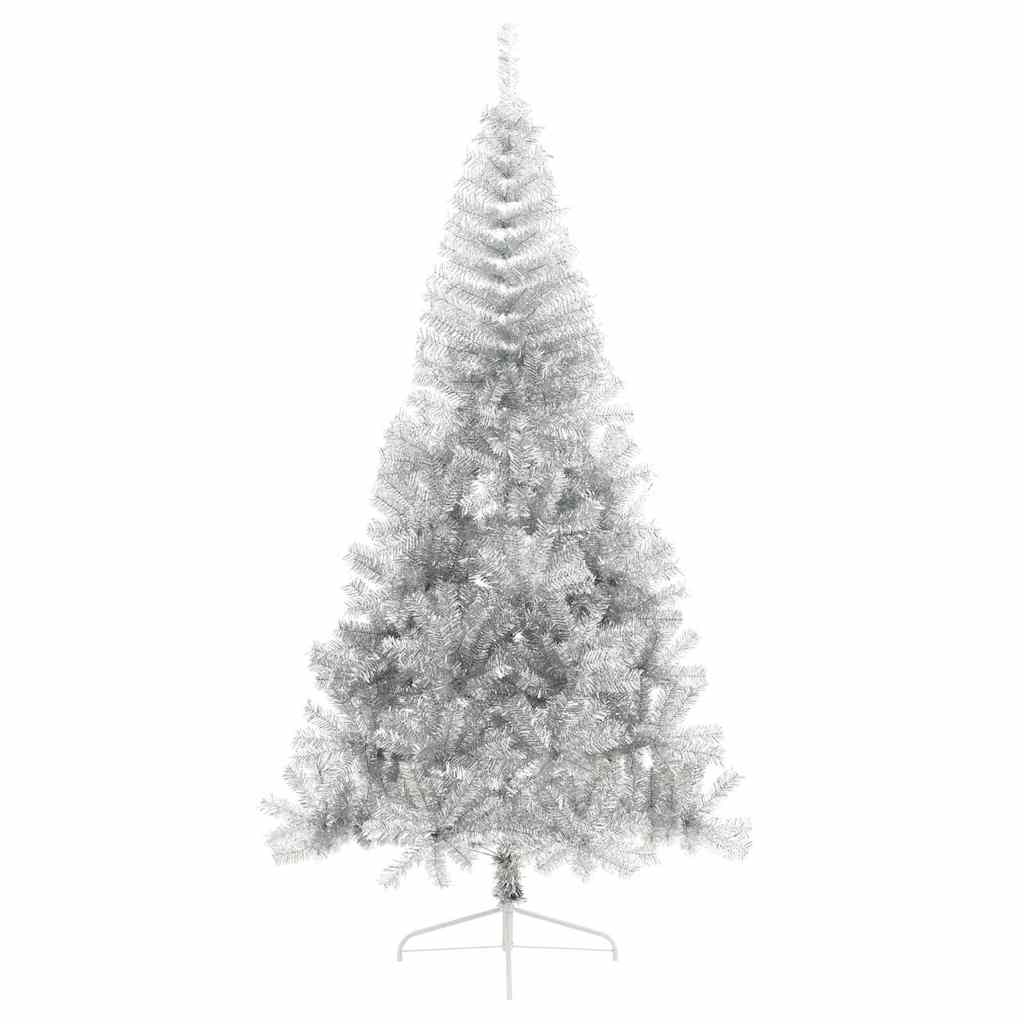 Artificial pre-lit Christmas tree POLAR STAR, with lights, Silver, 240 cm.
