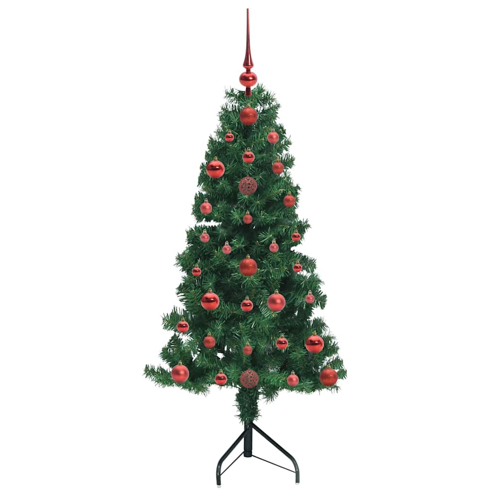 Kampinis dirbtinis Kalėdų medis Žalia 120 cm PVC ir metalas