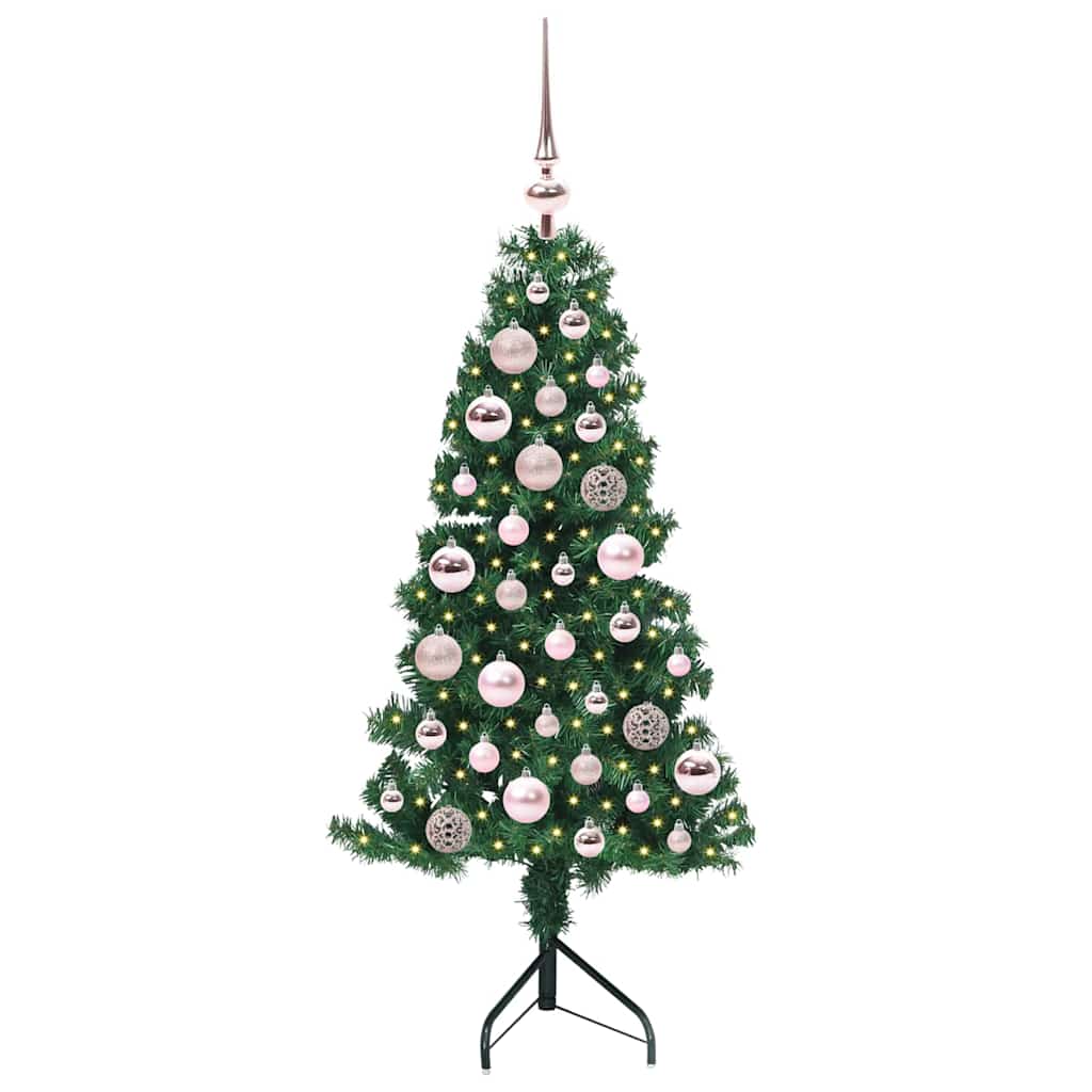 Kampinis dirbtinis Kalėdų medis Žalia 120 cm PVC ir metalas