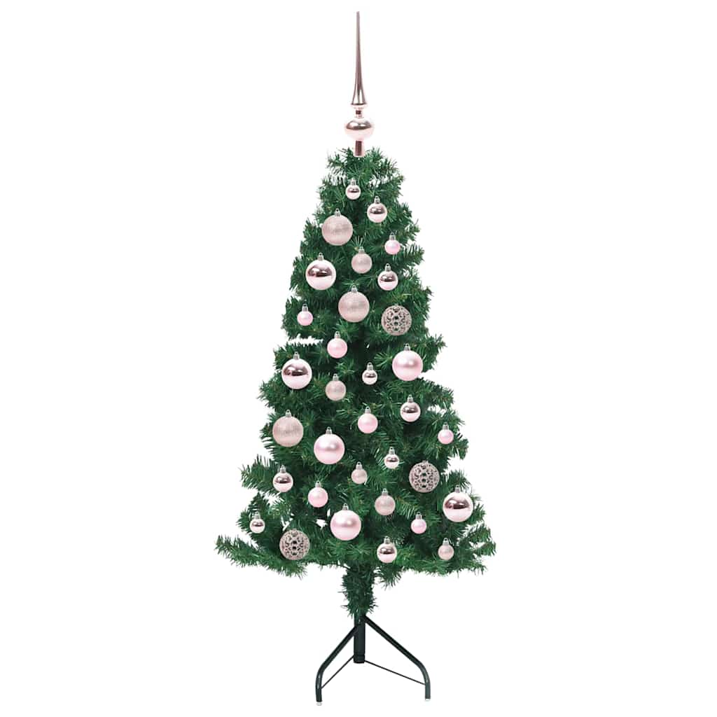 Kampinis dirbtinis Kalėdų medis Žalia 120 cm PVC ir metalas