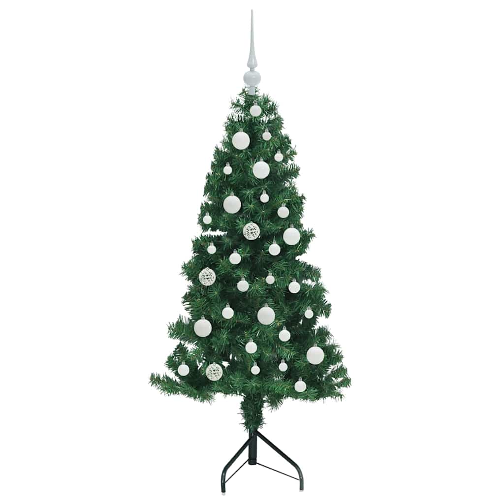 Kampinis dirbtinis Kalėdų medis Žalia 120 cm PVC ir metalas