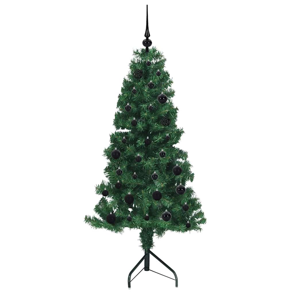 Kampinis dirbtinis Kalėdų medis Žalia 150 cm PVC ir metalas