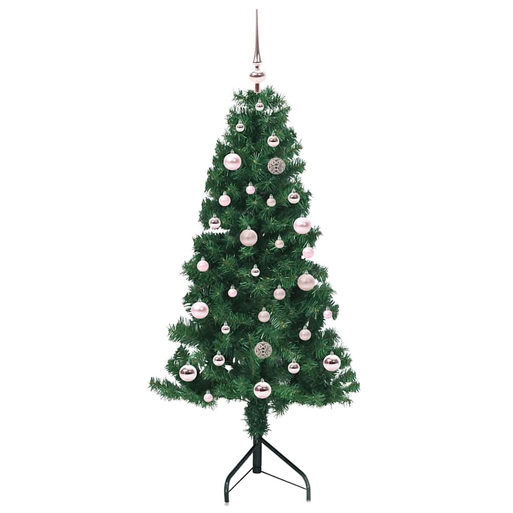 Kampinis dirbtinis Kalėdų medis Žalia 150 cm PVC ir metalas