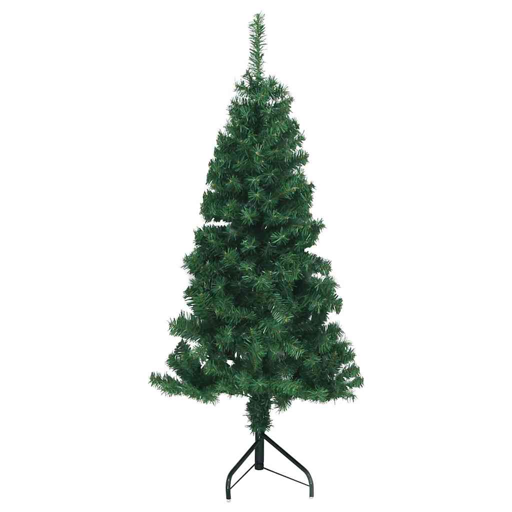 Kampinis dirbtinis Kalėdų medis Žalia 150 cm PVC ir metalas