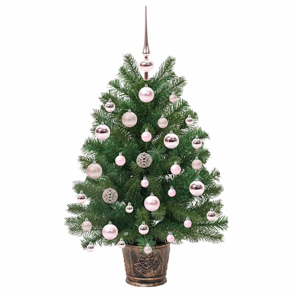 Dirbtinė Kalėdų eglutė su 150 LED s stovu Žalia 75 cm PE ir PVC