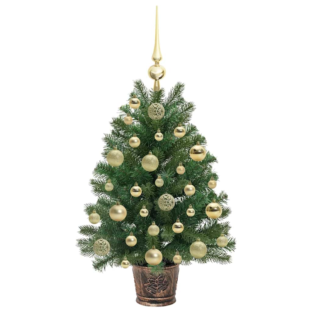 Dirbtinė Kalėdų eglutė su 150 LED s stovu Žalia 75 cm PE ir PVC