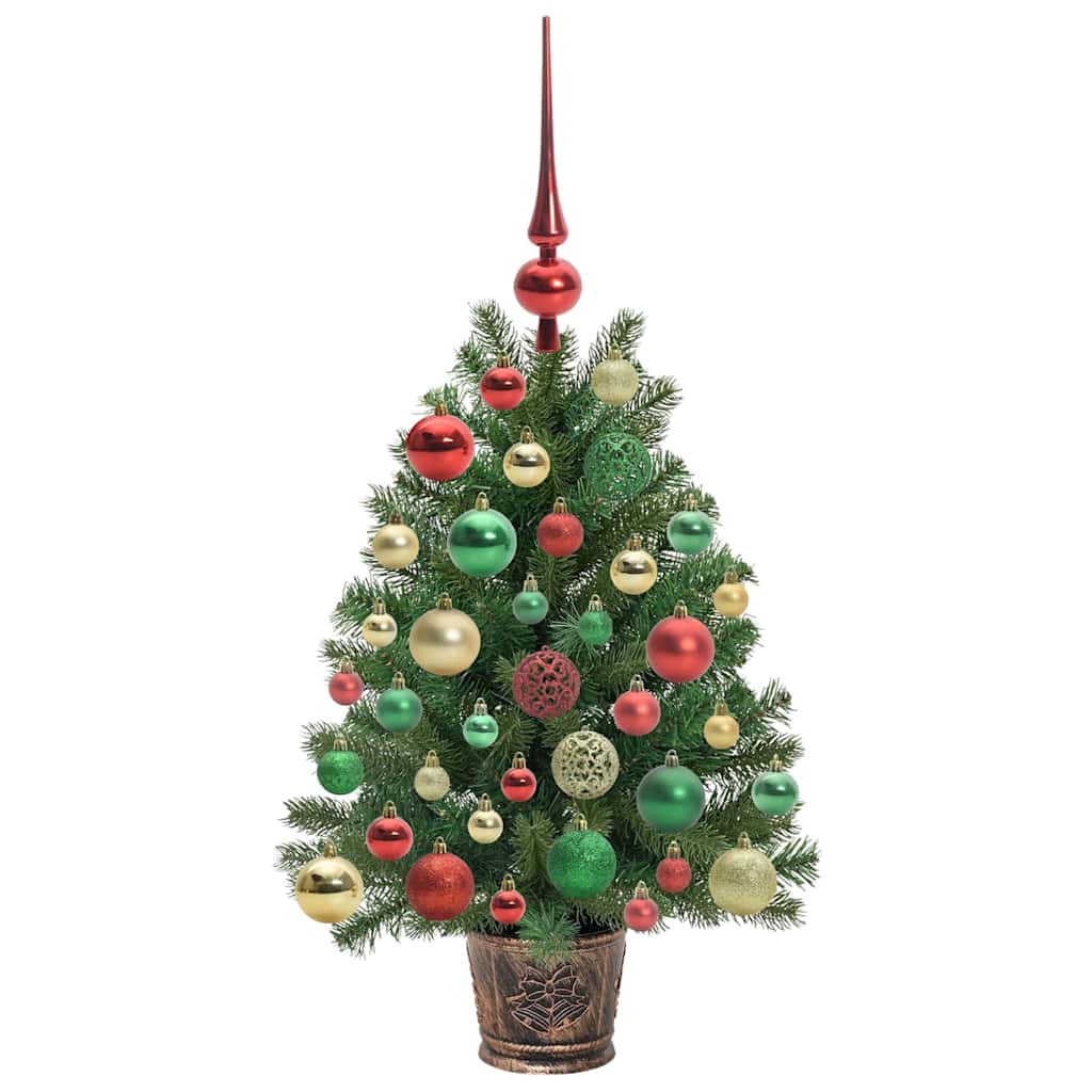 Dirbtinė Kalėdų eglutė su 150 LED s stovu Žalia 75 cm PE ir PVC