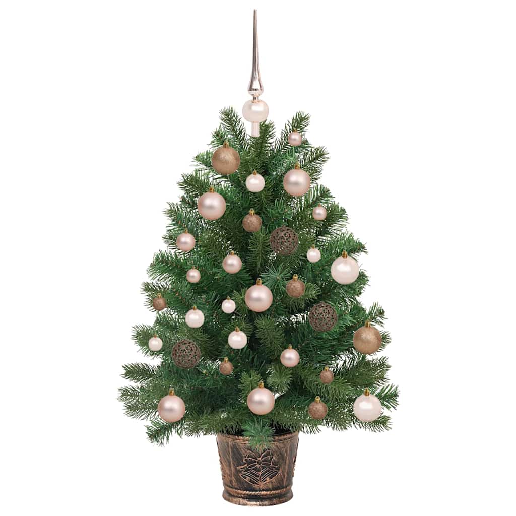 Dirbtinė Kalėdų eglutė su 150 LED s stovu Žalia 95 cm PE ir PVC