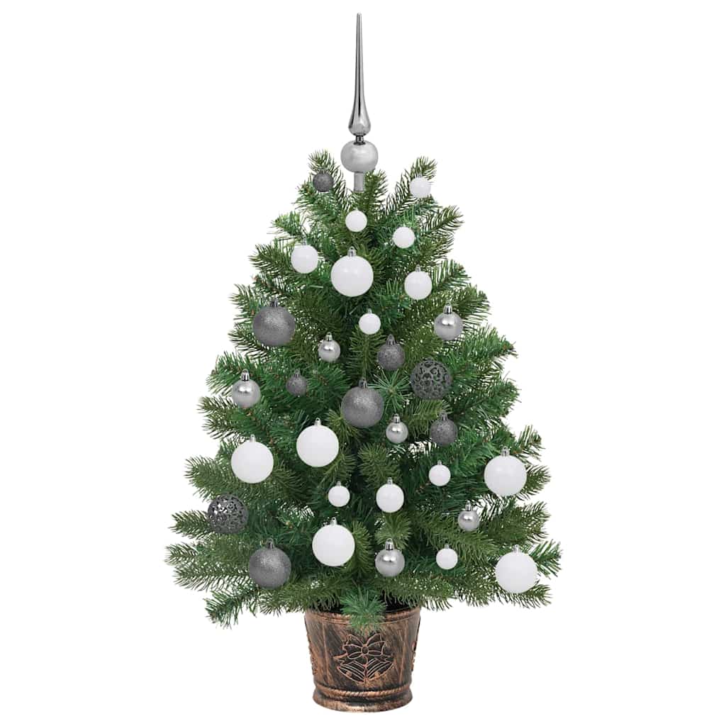 Dirbtinė Kalėdų eglutė su 150 LED s stovu Žalia 95 cm PE ir PVC