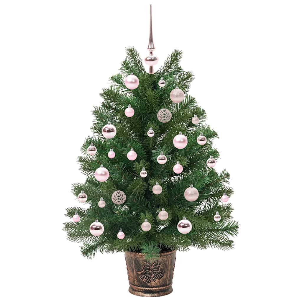 Dirbtinė Kalėdų eglutė su 150 LED s stovu Žalia 95 cm PE ir PVC