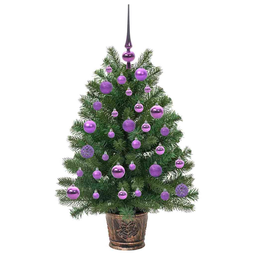Dirbtinė Kalėdų eglutė su 150 LED s stovu Žalia 95 cm PE ir PVC