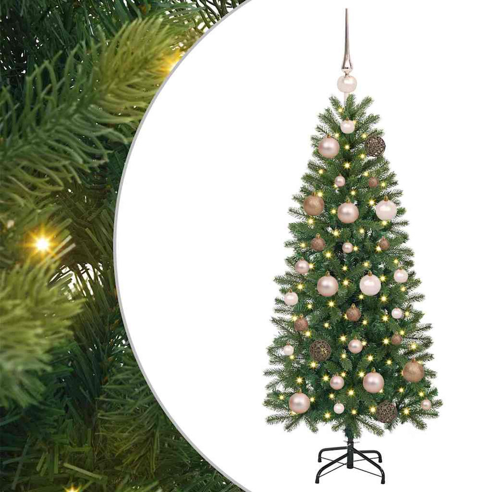 Dirbtinė Kalėdų eglutė su 150 LED Žalia 120 cm PE ir PVC