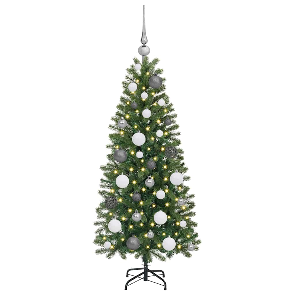 Dirbtinė Kalėdų eglutė su 150 LED Žalia 120 cm PE ir PVC