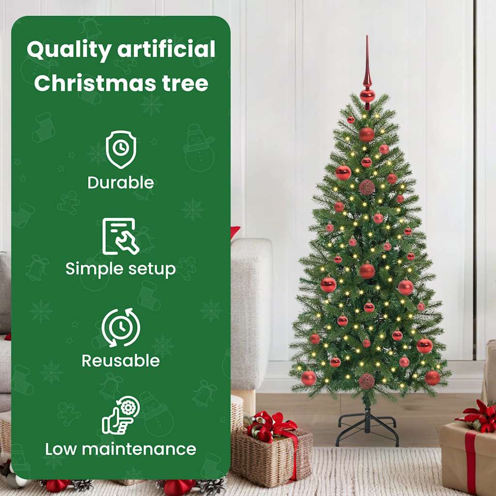 Mākslīgā Ziemassvētku eglīte SHINE VALE ar 150 LED, zaļa, 120 cm. un