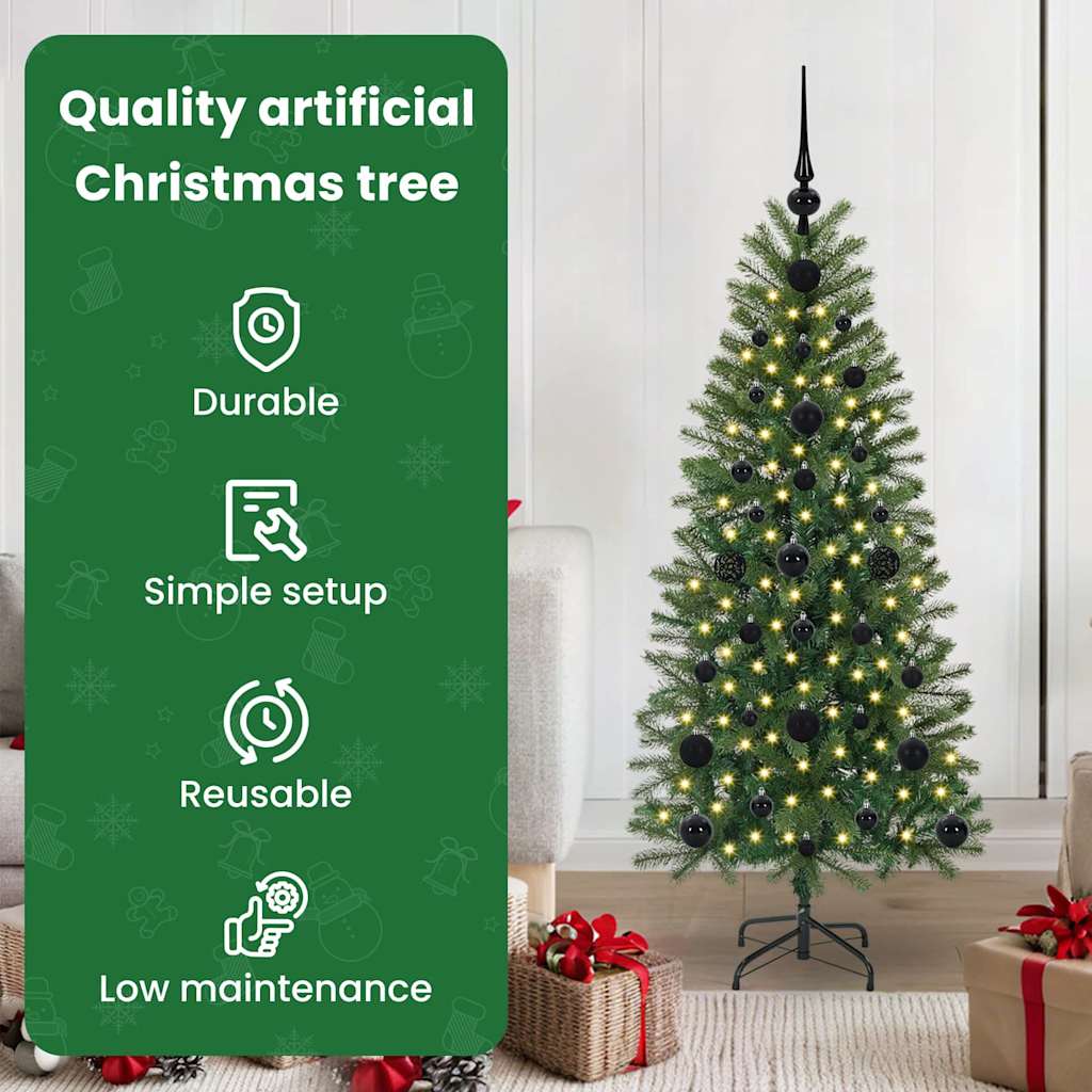 Mākslīgā Ziemassvētku eglīte SHINE VALE, ar 150 LED Zaļa 120 cm. un