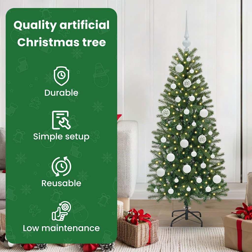 Dirbtinė Kalėdų eglutė SHINE VALE, su 150 LED Žalia 120 cm.  ir
