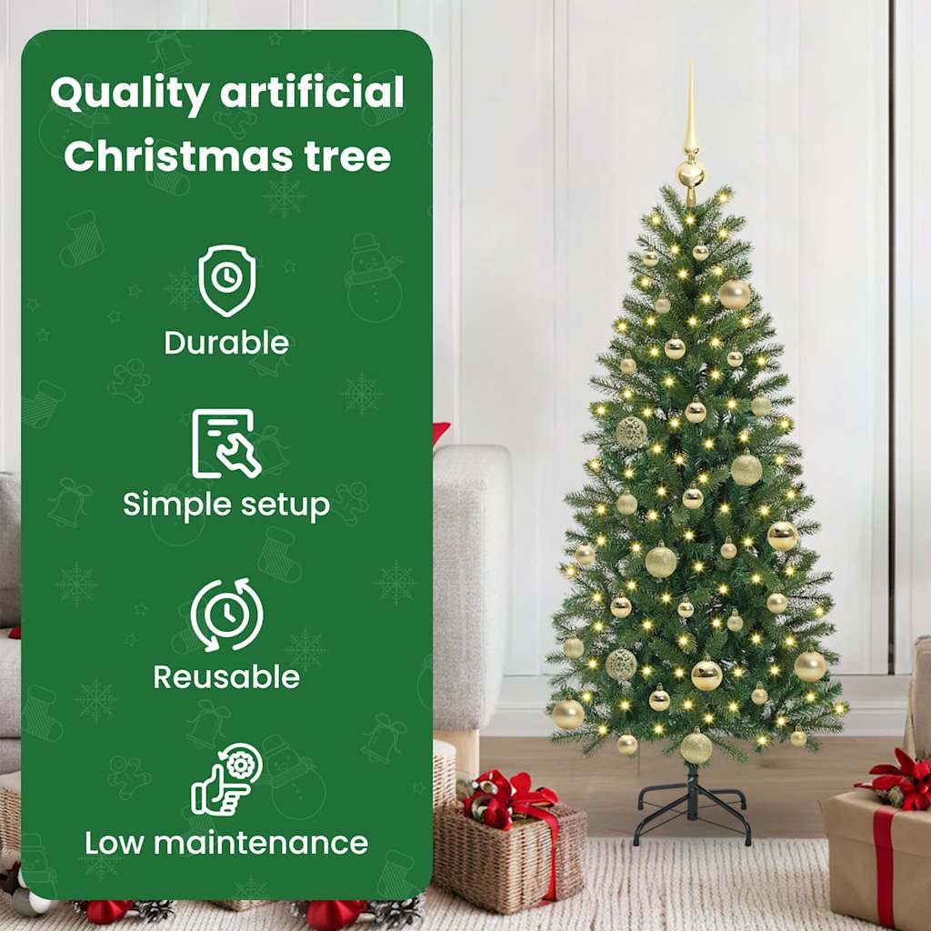 Dirbtinė Kalėdų eglutė SHINE VALE, su 150 LED Žalia 120 cm.  ir