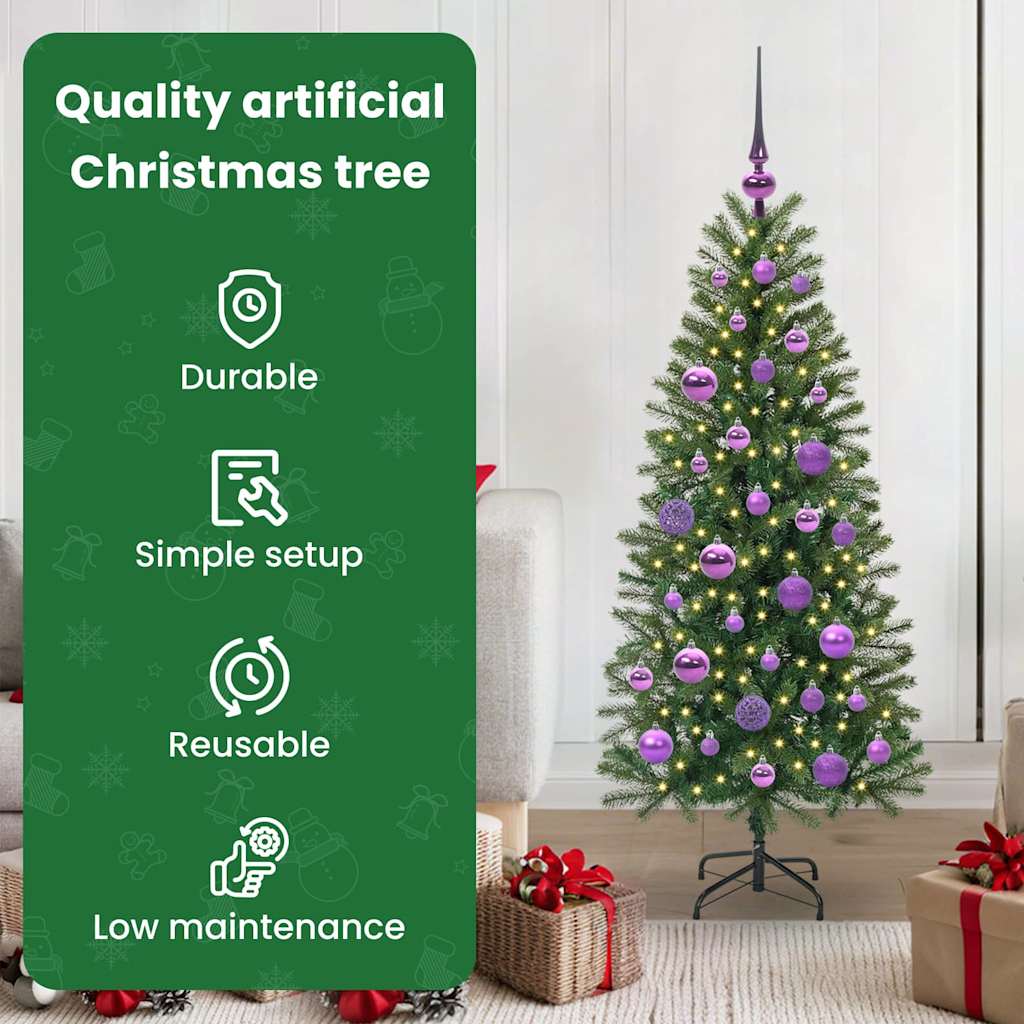 Dirbtinė Kalėdų eglutė SHINE VALE, su 150 LED Žalia 120 cm.  ir