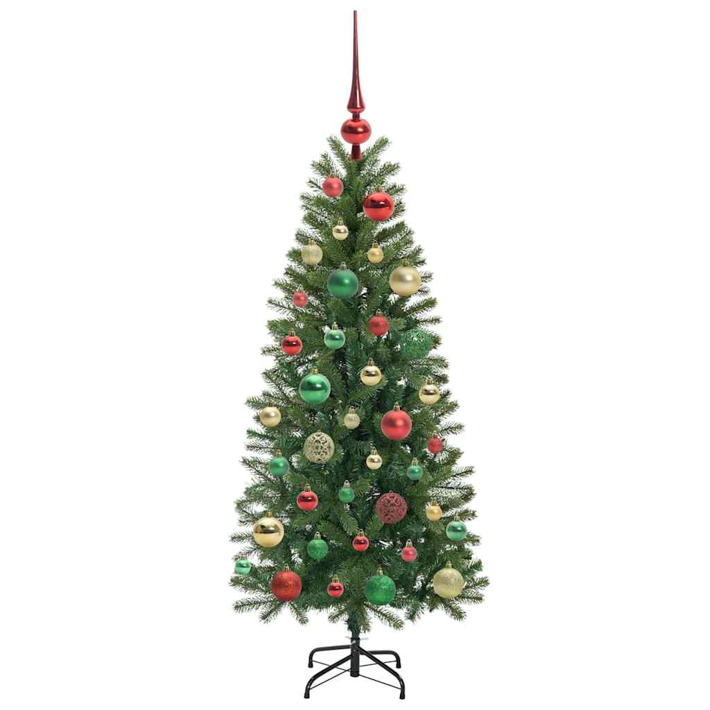 Dirbtinė Kalėdų eglutė su 150 LED Žalia 120 cm PE ir PVC