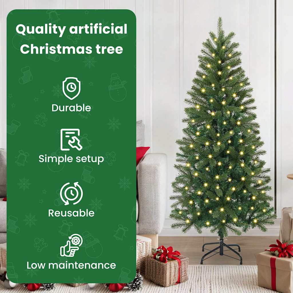 Dirbtinė Kalėdų eglutė SHINE VALE, su 150 LED Žalia 150 cm.  ir