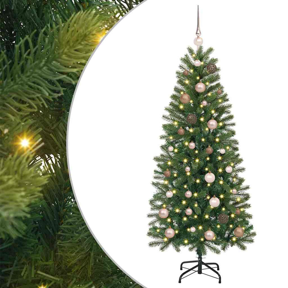 Dirbtinė Kalėdų eglutė su 150 LED Žalia 150 cm PE ir PVC